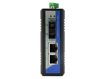 10/100M 2 Ports  fiber Media Converter with 1 Optic Fiber Ports