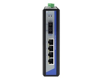 4 ports 10/100/1000Base-T Ethernet  Fiber Media Converter with 1 port 1000Base- X optical 